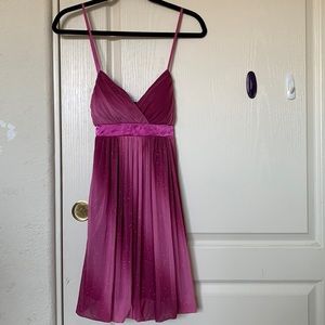RUBY ROX Shimmering Purple Midi Dress